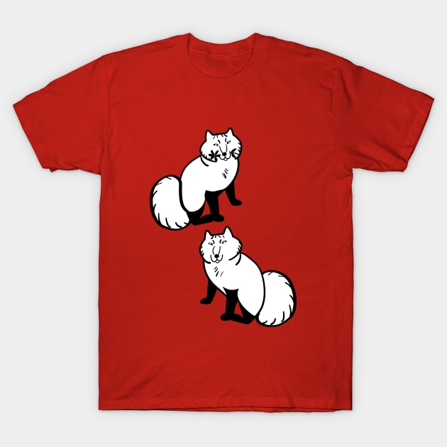 Arctic foxes friends are not fur #1 T-Shirt by belettelepink